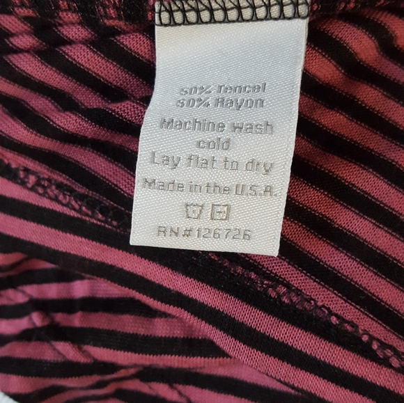 Kain Label Petite Made in USA Striped Maroon Dress - Picture 11 of 11